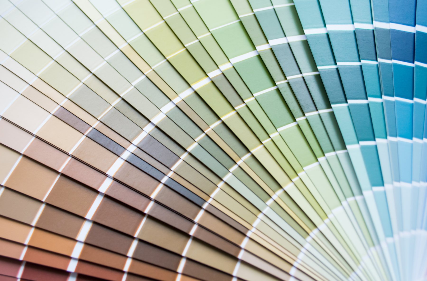 Carta de colores de pintura decorativa