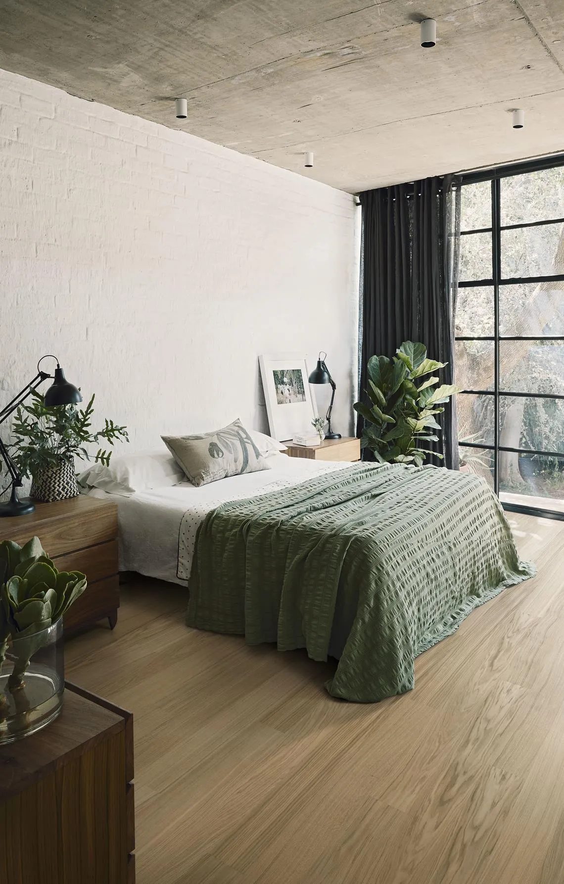 Dormitorio en madera